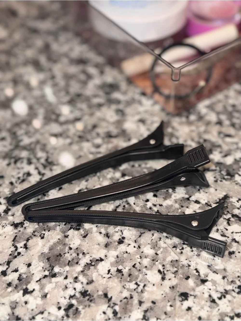 Black Men’s Hair Sectioning Clips – Professional Styling Set